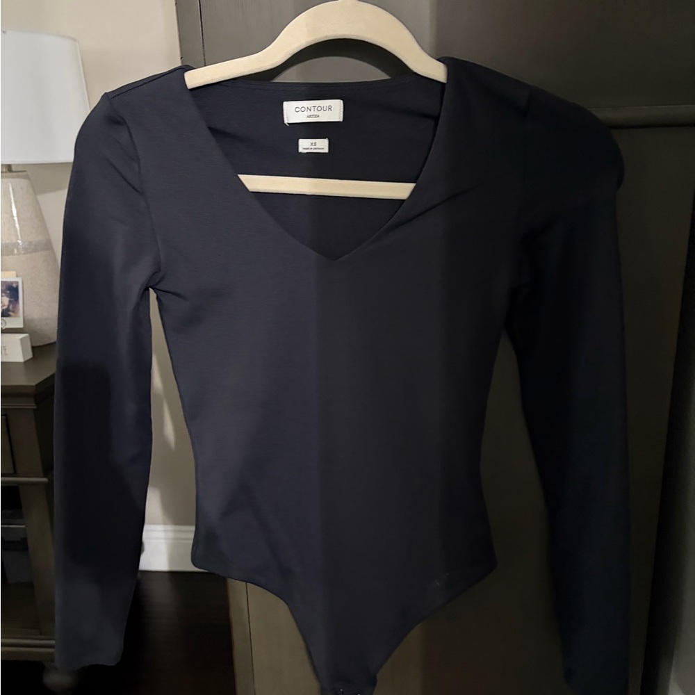 Contour Black Long Sleeve Bodysuit